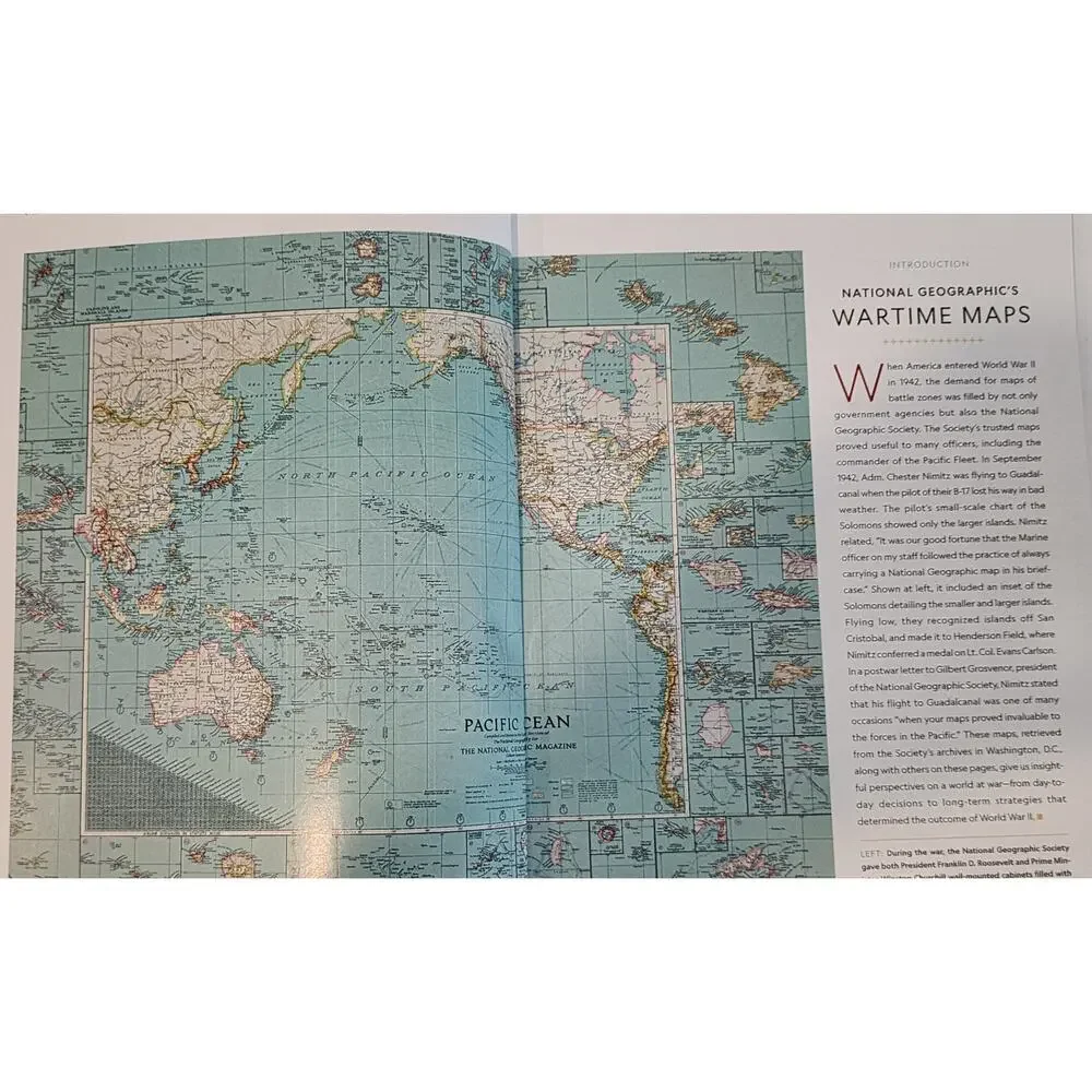 The National Geographic Atlas of World War II Softcover 112 Pages